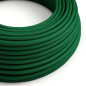 Suspension multiple Médusa 6 lampes avec porte-douille métal avec bague - Câble textile vert foncé rond ou torsadé - 3 finitions Suspension multiple Médusa 6 lampes avec porte-douille métal avec bague - Câble textile vert foncé rond ou torsadé - 3 finitions