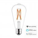 Vernetzte LED SMART WIFI ST64 Transparent Licht Glühbirne - 6.5W E27 Dimmbar