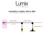Luminaire lampes IP65 double à suspendre - Pour cave, sous-sol ou extérieur