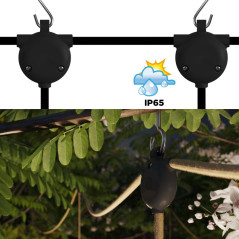 Luminaire lampes IP65 double à suspendre - Pour cave, sous-sol ou extérieur