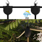 Luminaire lampes IP65 double à suspendre - Pour cave, sous-sol ou extérieur