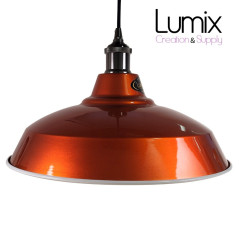 Abat-jour peinture candy mandarine