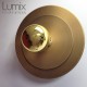 Wall or ceiling light double golden metal disc HELIOS max diam 30 cm