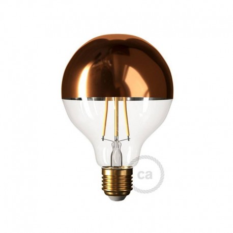 LED bulb Drop A60 Half Sphere Copper 7W E27 Dimmable 2700K