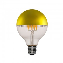 Ampoule LED Globe G95 Demi Sphère dorée 7W E27 Dimmable 2700K
