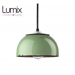 Enamelled mushroom lampshade pendant light 1960 -