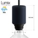 Guirlande mobile 6,5 mètres pour l'extérieur 3 lampes IP65 - Kit monté