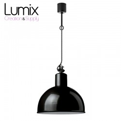 Pendant light émaillée style industriel 350 mm de diamètre - Gics réédition
