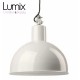 Pendant light émaillée blanche style industrielle 350 mm de diamètre - Gics réédition