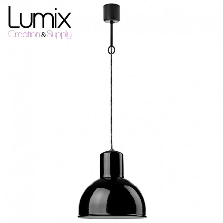 Industrial style enamelled suspension 250 mm in diameter - Gics reissue