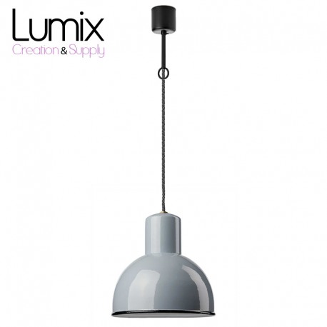 Industrial style enamelled suspension 250 mm in diameter - Gics reissue