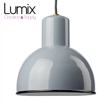 Suspension émaillée style industriel 250 mm de diamètre - Gics réédition
