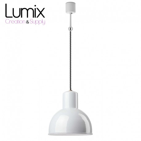 Industrial style enamelled suspension 250 mm in diameter - Gics reissue