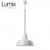 Industrial bistro style enamelled pendant light 300 mm in diameter - Gics reissue