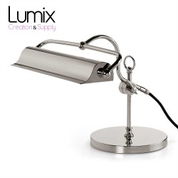 Prestige Klavierlampe Nickel-Chrom - Notarlampe