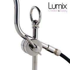 Lampe prestige Piano Nickel chromé - Lampe de notaire