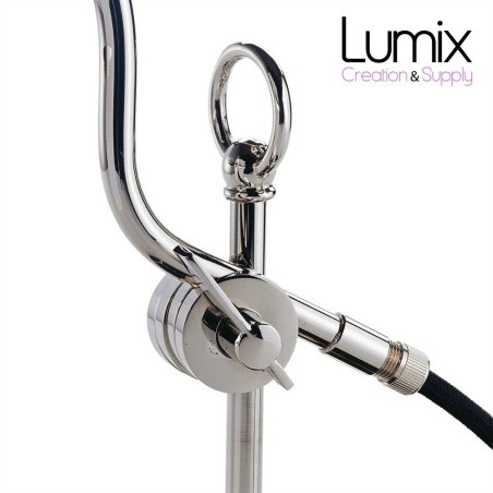 Lampe prestige Piano Nickel chromé - Lampe de notaire