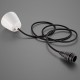Pendant light Coolicon® Original bleu émaillée petit format douille et rosace métal
