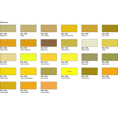 Suspension métal Jaune/Orange Code RAL au choix