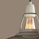 Pendant light Coolicon® Original gris émaillée petit format douille et rosace métal