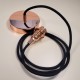 Pendant light Coolicon® Original gris émaillée petit format douille et rosace métal