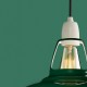 Pendant light Coolicon® Original Vert émaillée diamètre 23 cm - douille et rosace métal