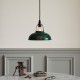 Pendant light Coolicon® Original Vert émaillée diamètre 23 cm - douille et rosace métal