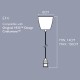 Pendant light Coolicon® Original Vert émaillée diamètre 23 cm - douille et rosace métal