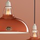 Pendant light Coolicon® Original Terracotta émaillée diamètre 23 cm - douille et rosace métal