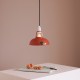 Pendant light Coolicon® Original Terracotta émaillée diamètre 23 cm - douille et rosace métal