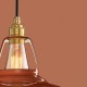 Pendant light Coolicon® Original Terracotta émaillée diamètre 23 cm - douille et rosace métal