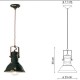 Pendant light Rétro industrielle métal peinture style vintage