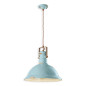 Suspension Rétro industrielle métal peinture style vintage - Diam 40 cm