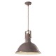 Pendelleuchte Retro Industrie Metallfarbe Vintage-Stil Taupe - Durchmesser 40 cm