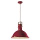 Suspension Retro Industrial Metall Malerei Stil Vintage bordeaux - Diam 40 cm