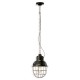 Pendant light Rétro industrielle cage métal peinture style vintage - Diam 26 cm