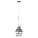 Pendant light Rétro industrielle cage métal peinture style vintage - Diam 26 cm