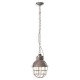 Pendant light Rétro industrielle cage métal peinture style vintage - Diam 26 cm