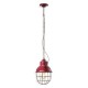 Pendant light Rétro industrielle cage métal peinture style vintage - Diam 26 cm