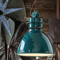 Suspension industrielle style lampe d'usine gros diamètre 50 cm