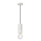 Pendant light cylindre céramique 18 cm en porte douille E27