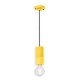 Pendant light cylindre céramique 18 cm en porte douille E27