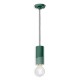 Pendant light ceramic cylinder 18 cm in holder E27