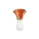 Vintage orange Keramiklampe oder Deckenleuchte