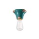 Applique murale ou plafonnier en céramique style vintage E27-10 couleurs vintage au choix