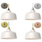 Suspension céramique blanche COPPA forme cloche fait main Suspension céramique blanche COPPA forme cloche fait main