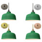 Suspension céramique COPPA forme cloche Vert feuille fait main Suspension céramique COPPA forme cloche Vert feuille fait main