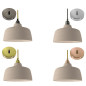 Suspension céramique COPPA forme cloche en céramique Gris Tourterelle fait main Suspension céramique COPPA forme cloche en céramique Gris Tourterelle fait main