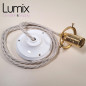 Suspension toute prête pour accueillir votre verrerie type tulipe, opale ou globe à cou Suspension toute prête pour accueillir votre verrerie type tulipe, opale ou globe à cou