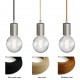 Pendant light multiple Octopus 7 - Porte-douille métal avec douille E27 bakélite